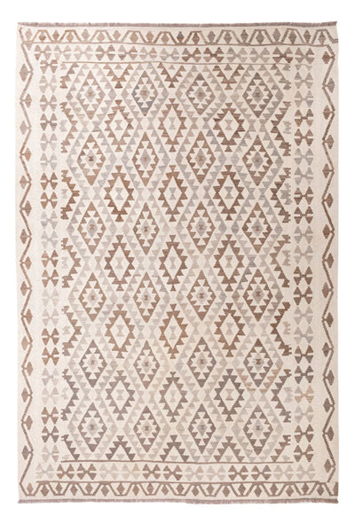 Kilim Maimana Rug 201x289cm - Wool Rug - light grey