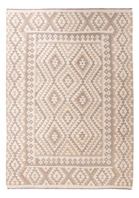 Kelim Rug - Splash - 281 x 200 cm - light grey