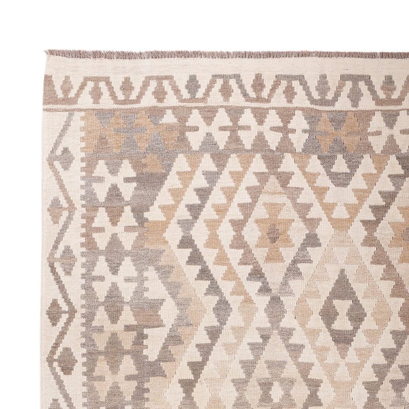 Kelim Rug - Splash - 291 x 207 cm - light grey