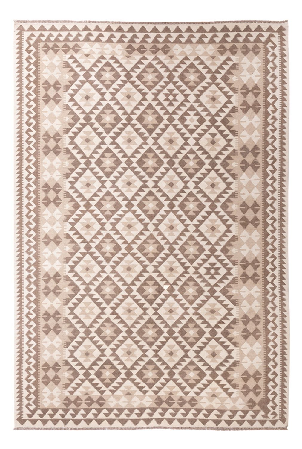 Kelim Rug - Splash - 299 x 207 cm - light grey