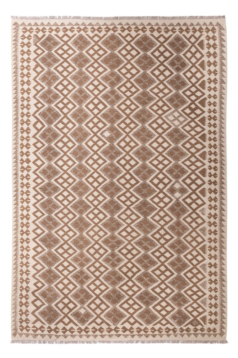 Kelim Rug - Splash - 303 x 206 cm - grey
