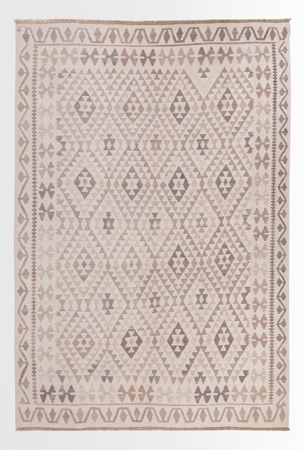 Kelim Rug - Splash - 294 x 208 cm - grey