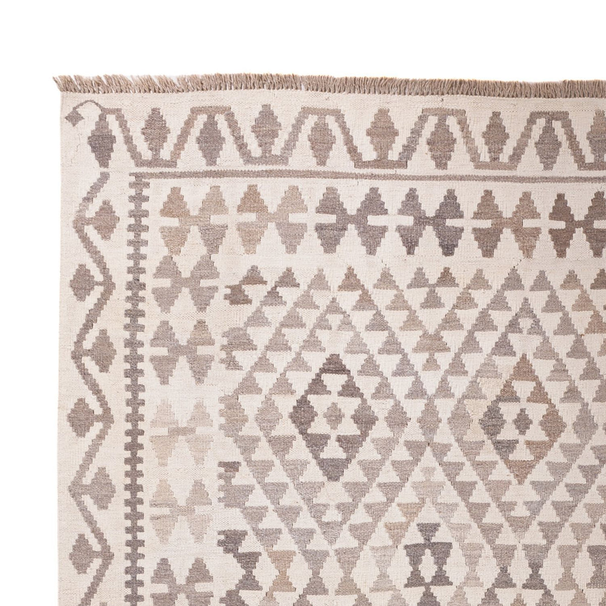 Kelim Rug - Splash - 294 x 208 cm - grey