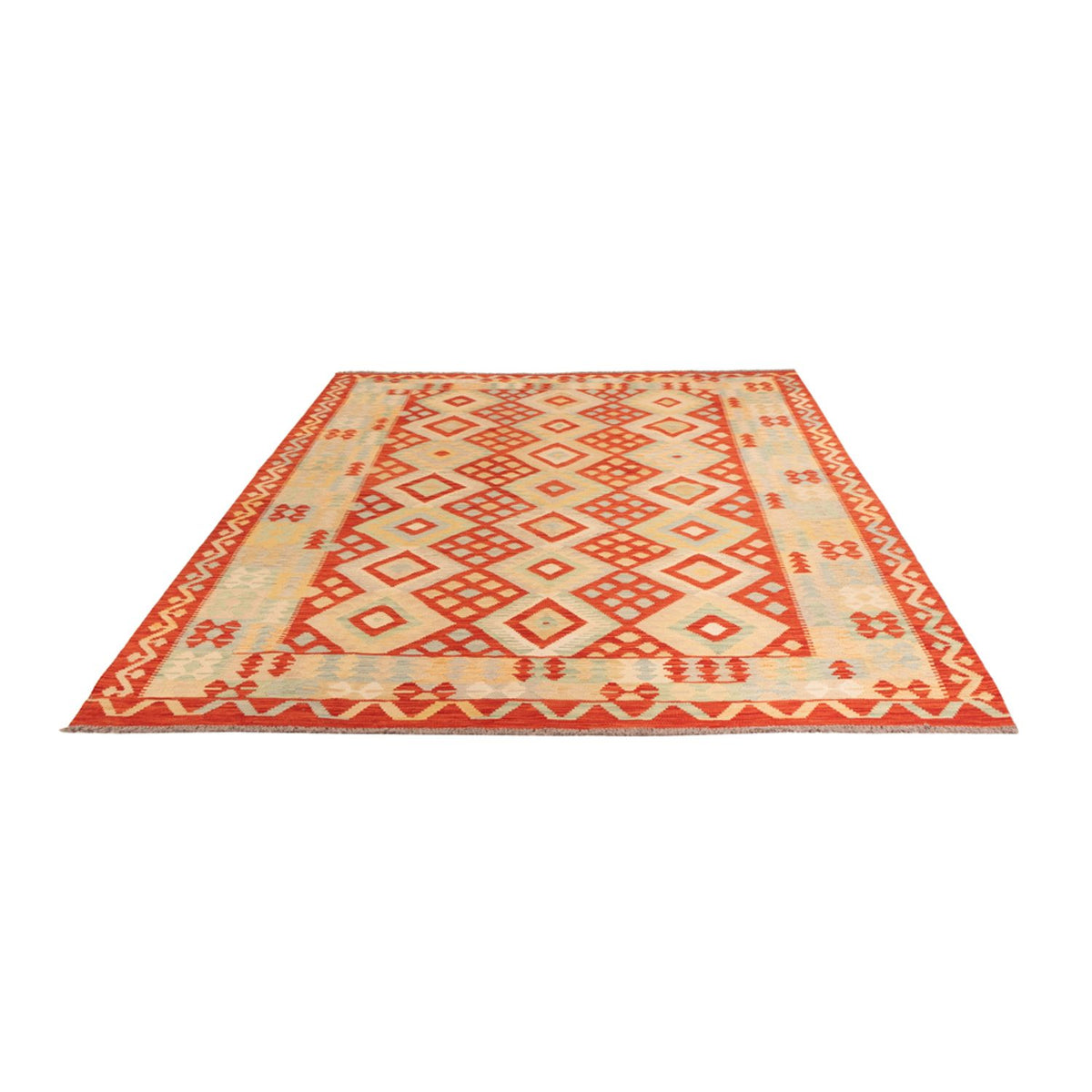 Kelim Rug - Splash - 294 x 209 cm - multicolored