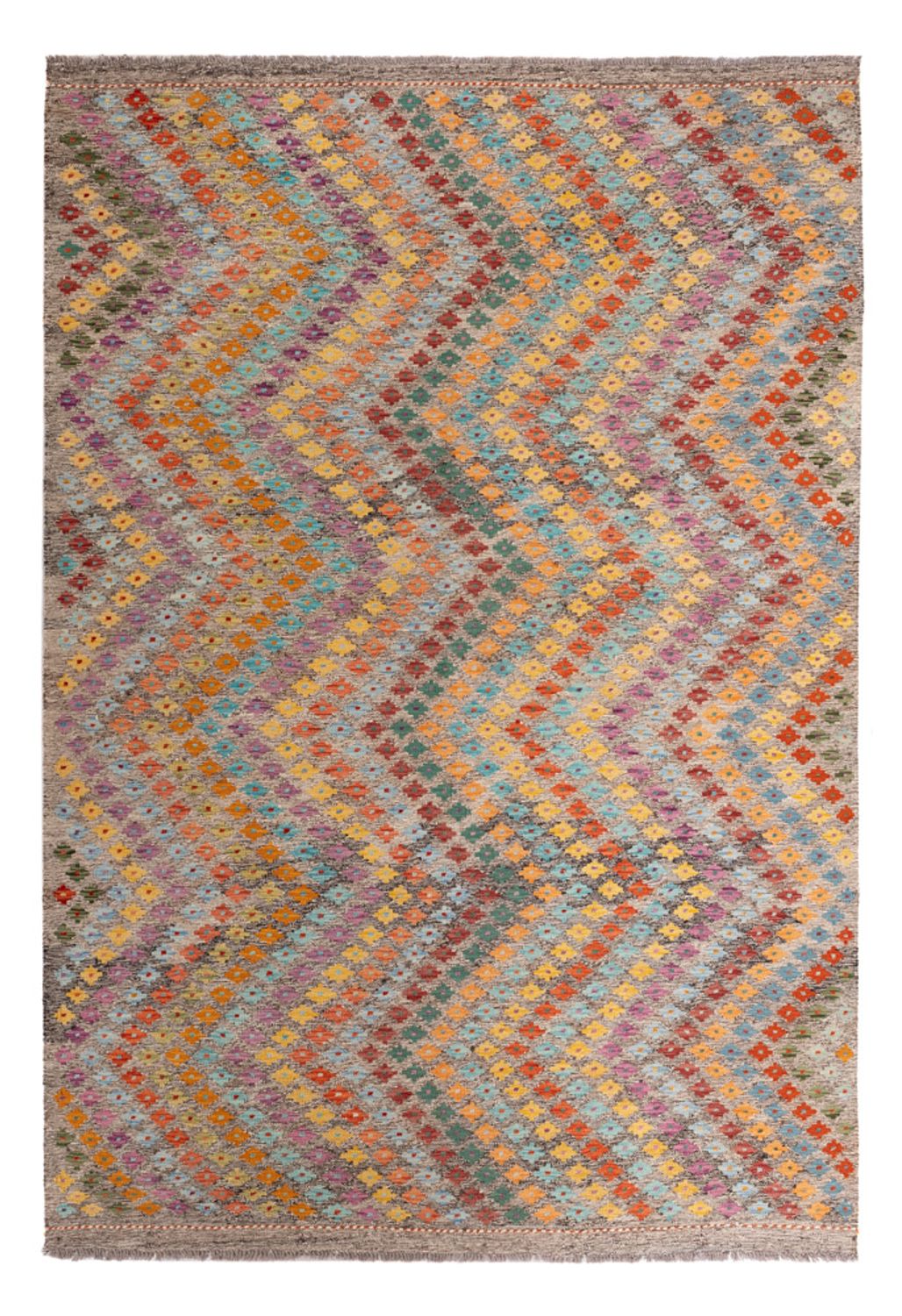 Kelim Rug - Splash - 298 x 206 cm - multicolored