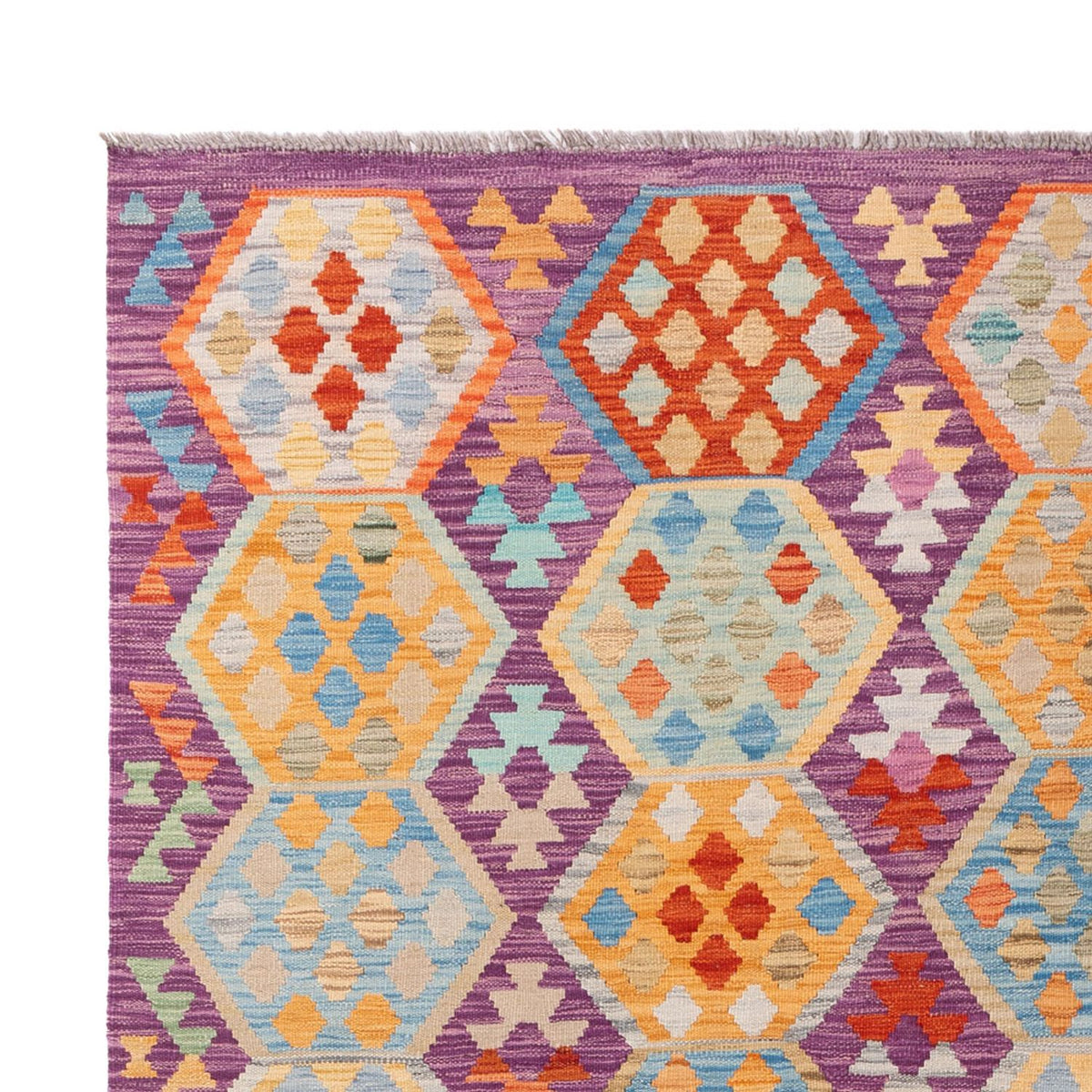 Kelim Rug - Splash - 313 x 206 cm - multicolored