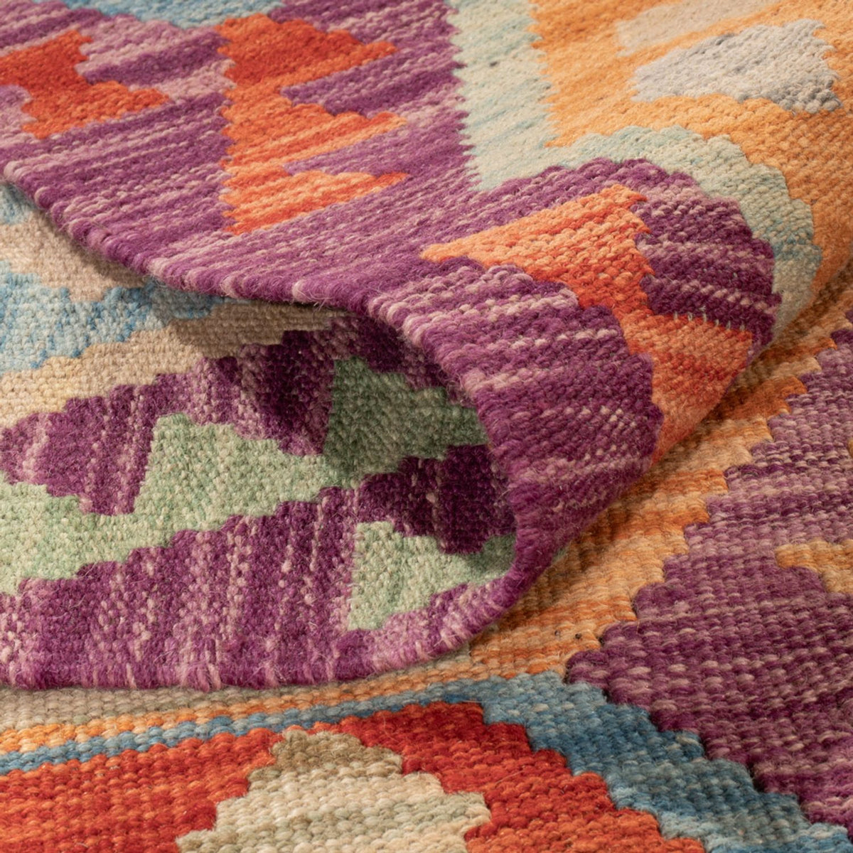 Kelim Rug - Splash - 313 x 206 cm - multicolored