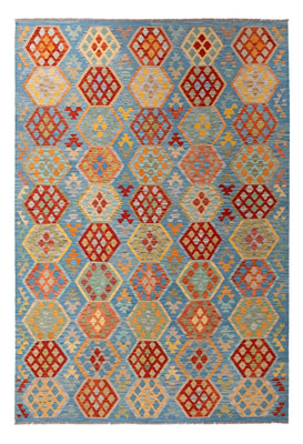 Kelim Rug - Splash - 310 x 207 cm - multicolored