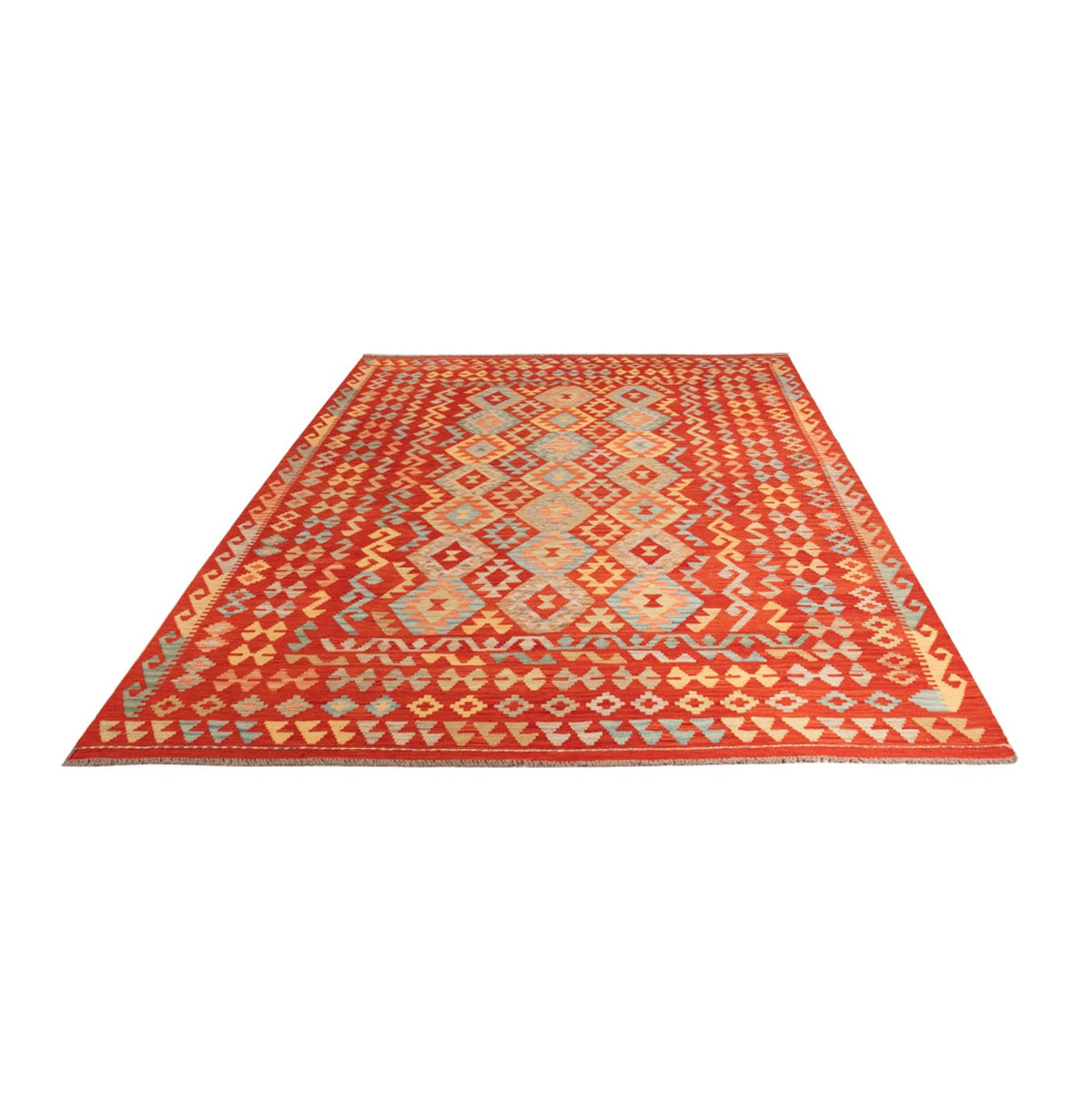 Kelim Rug - Splash - 309 x 197 cm - multicolored