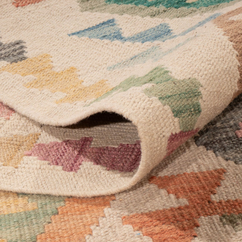 Kelim Rug - Splash - 298 x 205 cm - multicolored