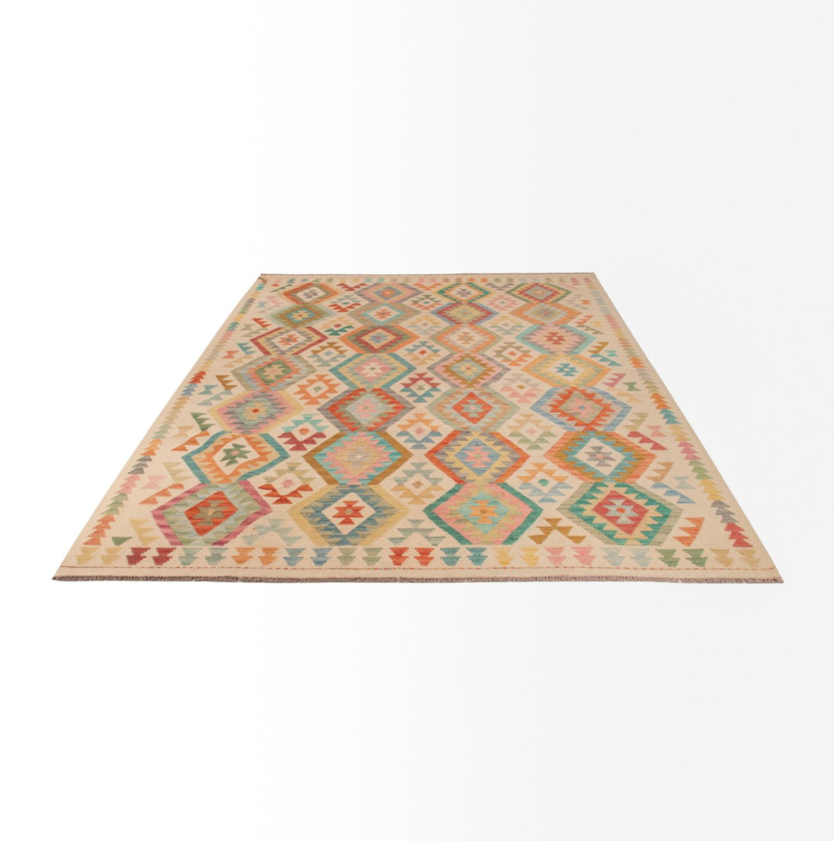 Kelim Rug - Splash - 298 x 205 cm - multicolored