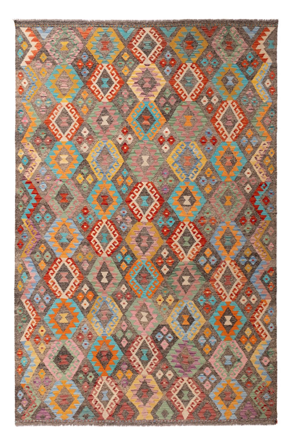 Kelim Rug - Splash - 314 x 201 cm - multicolored