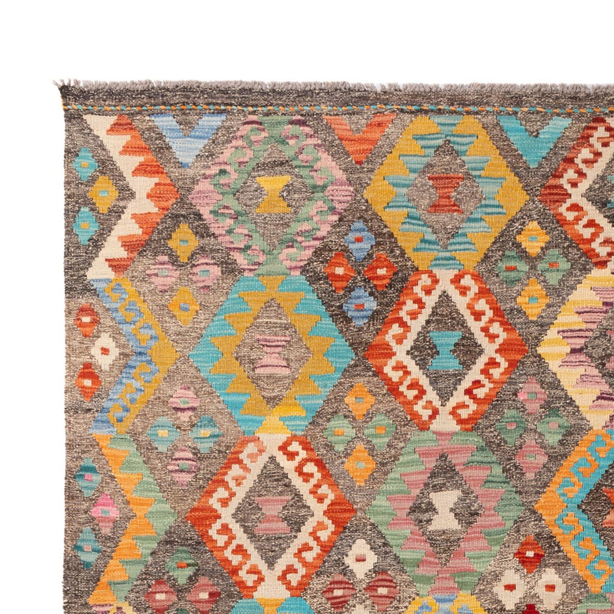 Kelim Rug - Splash - 314 x 201 cm - multicolored