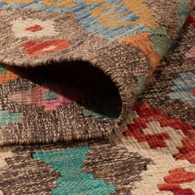 Kelim Rug - Splash - 314 x 201 cm - multicolored