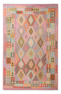 Kelim Rug - Splash - 318 x 205 cm - multicolored
