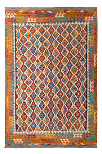 Kelim Rug - Splash - 307 x 205 cm - multicolored