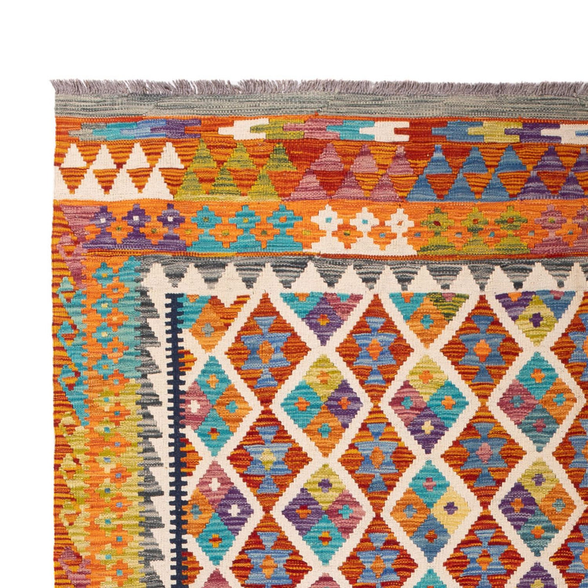 Kelim Rug - Splash - 307 x 205 cm - multicolored