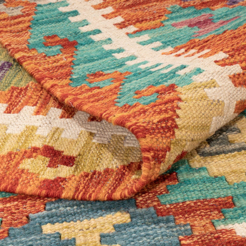 Kelim Rug - Splash - 292 x 213 cm - multicolored