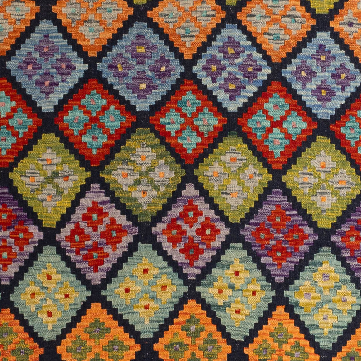 Kelim Rug - Splash - 298 x 206 cm - multicolored