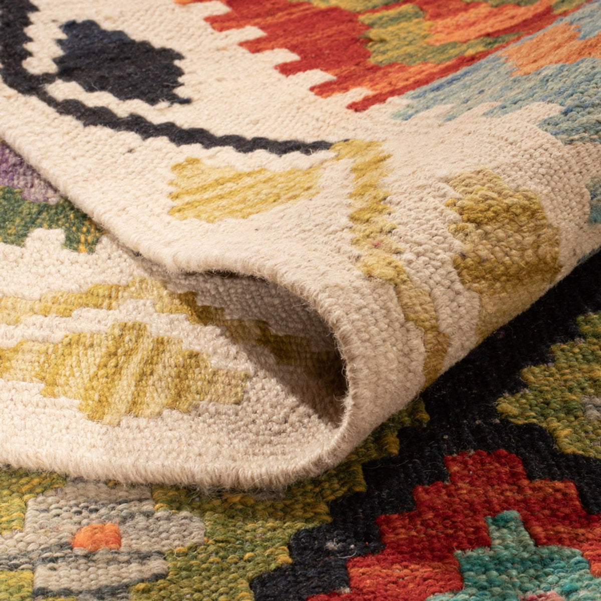 Kelim Rug - Splash - 298 x 206 cm - multicolored