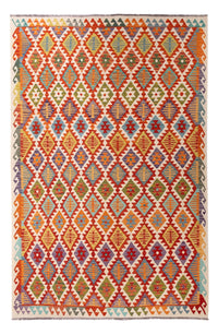 Kelim Rug - Splash - 307 x 200 cm - multicolored