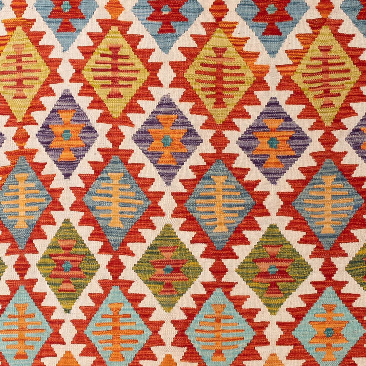 Kelim Rug - Splash - 307 x 200 cm - multicolored