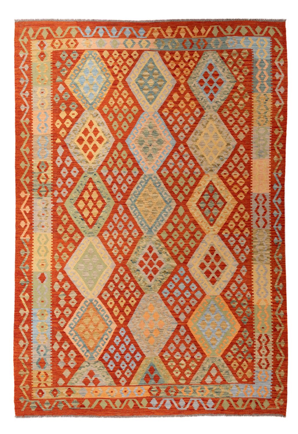 Kelim Rug - Splash - 304 x 207 cm - multicolored