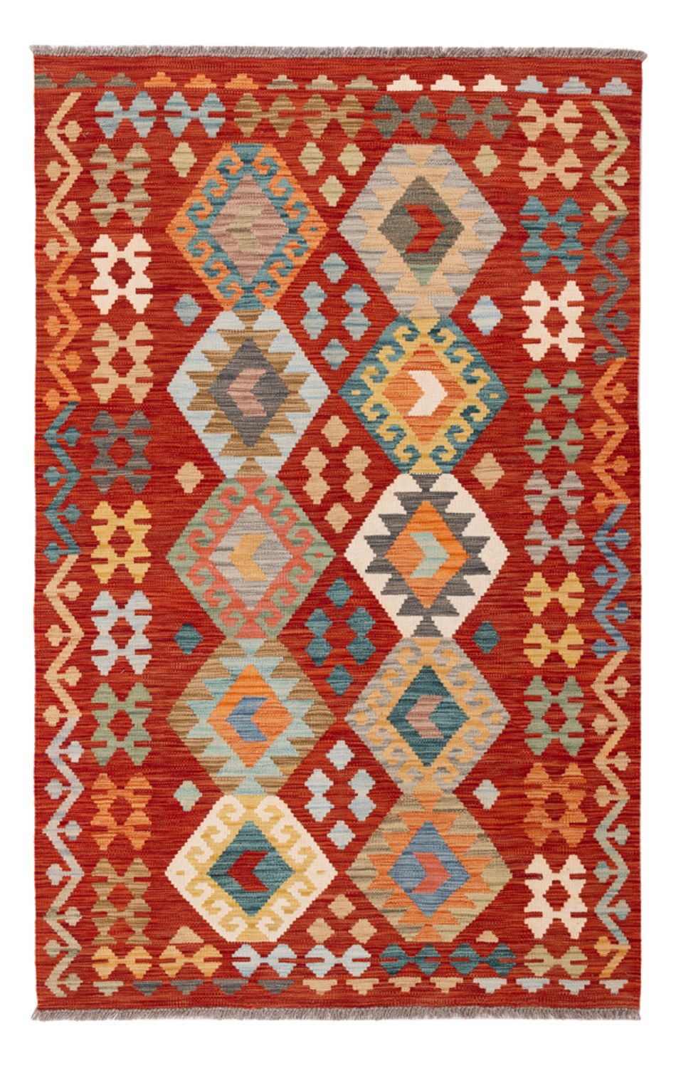 Kelim Rug - Splash - 186 x 120 cm - multicolored