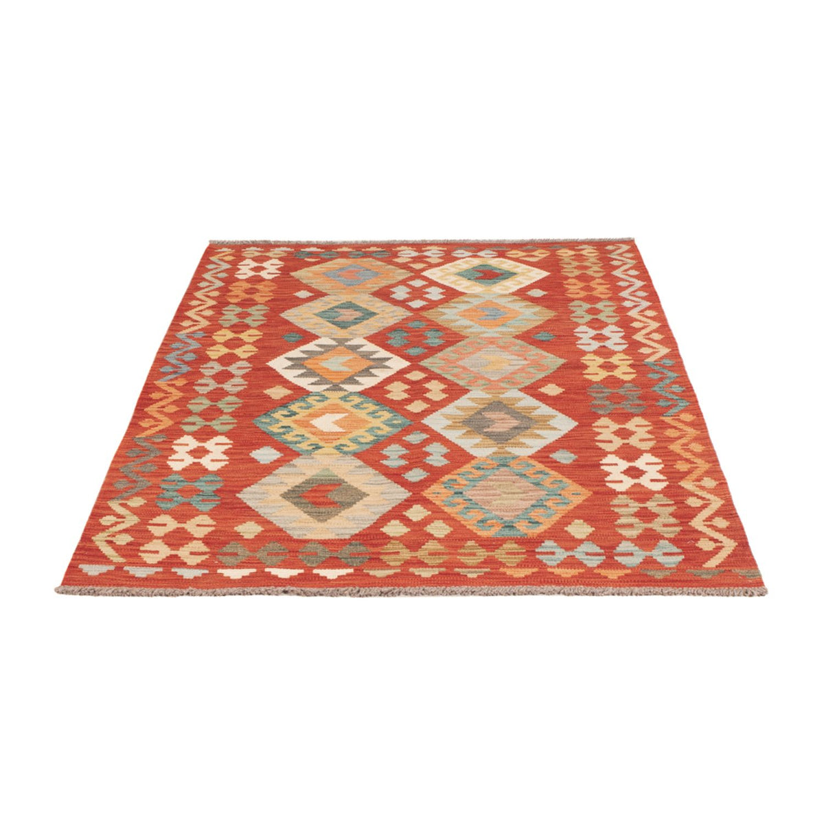 Kelim Rug - Splash - 186 x 120 cm - multicolored