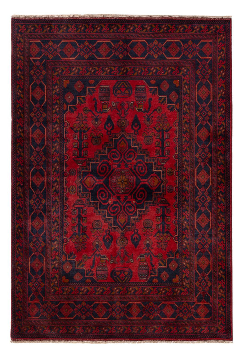 Afghan Rug - Kunduz - 197 x 128 cm - red