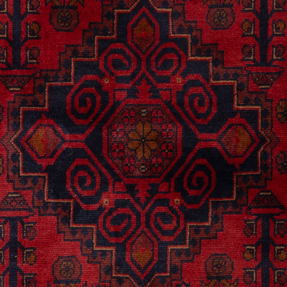 Afghan Rug - Kunduz - 197 x 128 cm - red