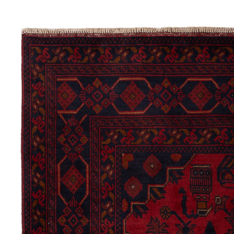 Afghan Rug - Kunduz - 197 x 128 cm - red