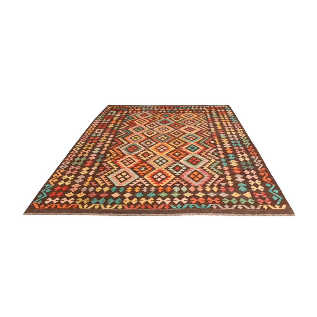 Kelim Rug - Splash - 307 x 205 cm - multicolored