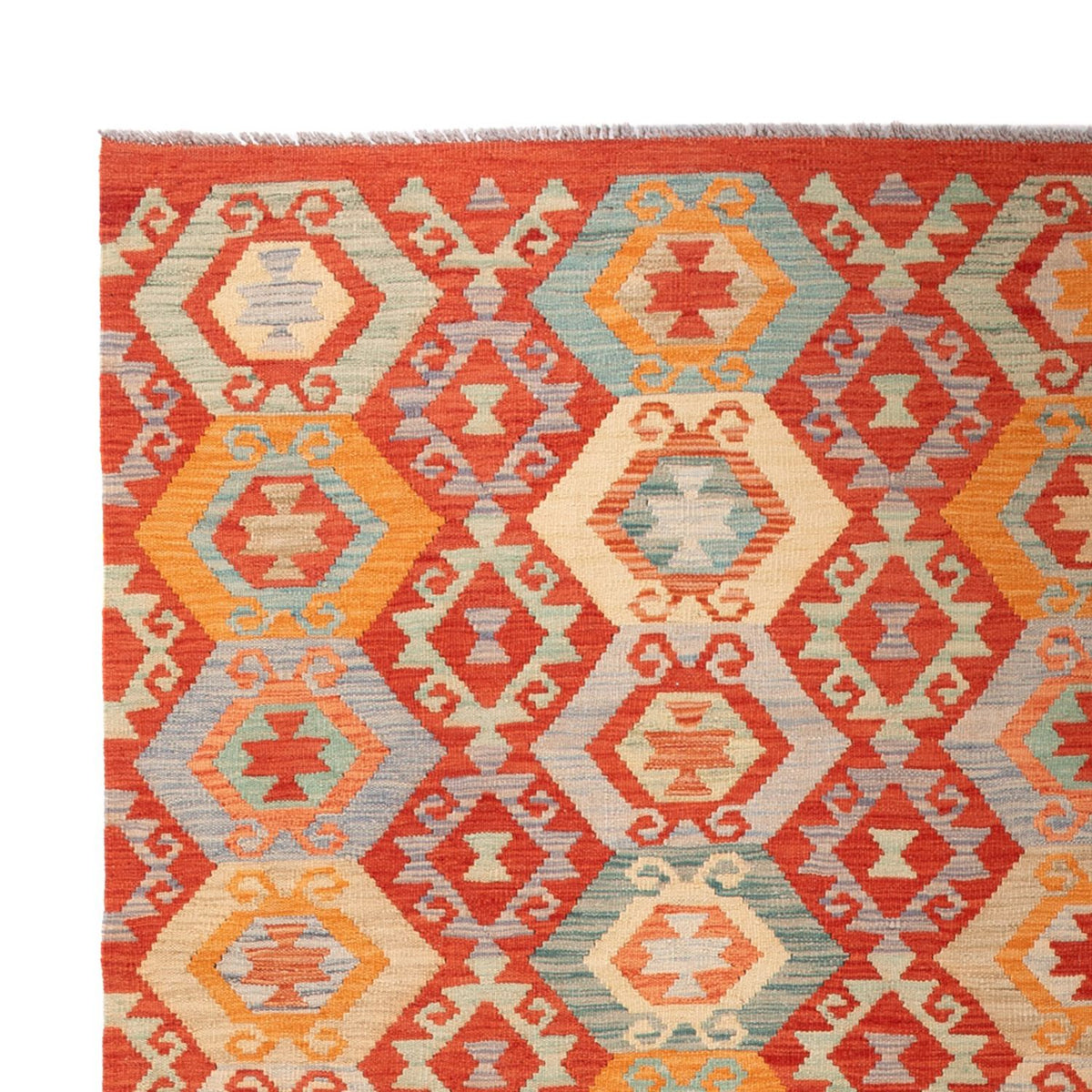 Kelim Rug - Splash - 303 x 206 cm - multicolored