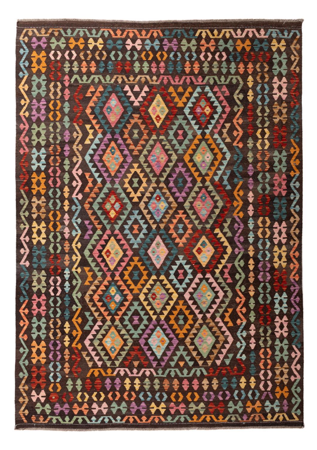 Kelim Rug - Splash - 303 x 210 cm - multicolored