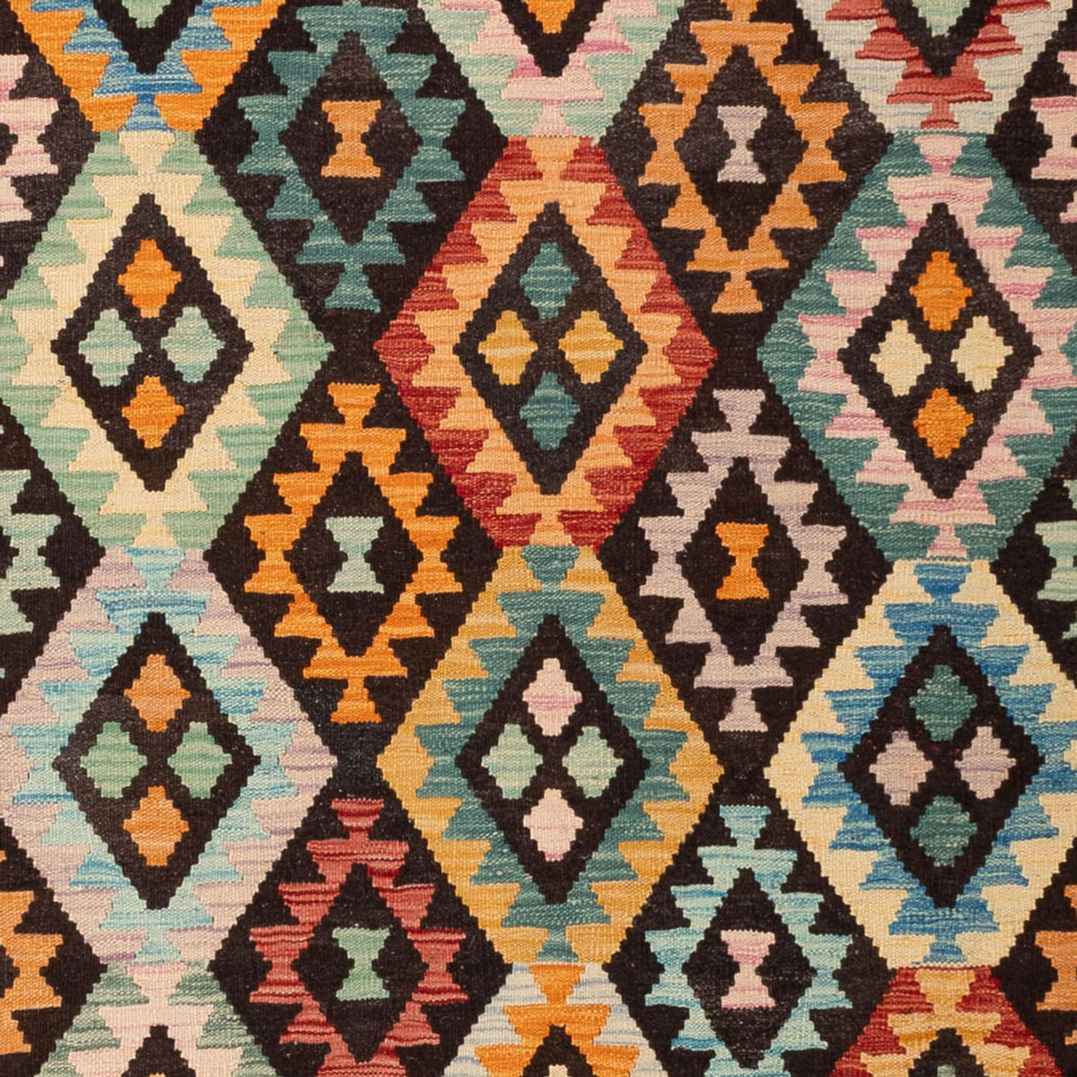 Kelim Rug - Splash - 291 x 206 cm - multicolored