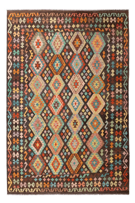 Kelim Rug - Splash - 306 x 201 cm - multicolored