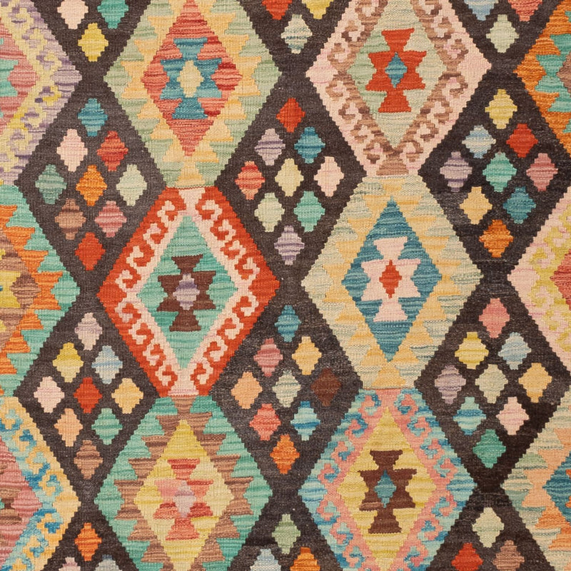 Kelim Rug - Splash - 306 x 201 cm - multicolored