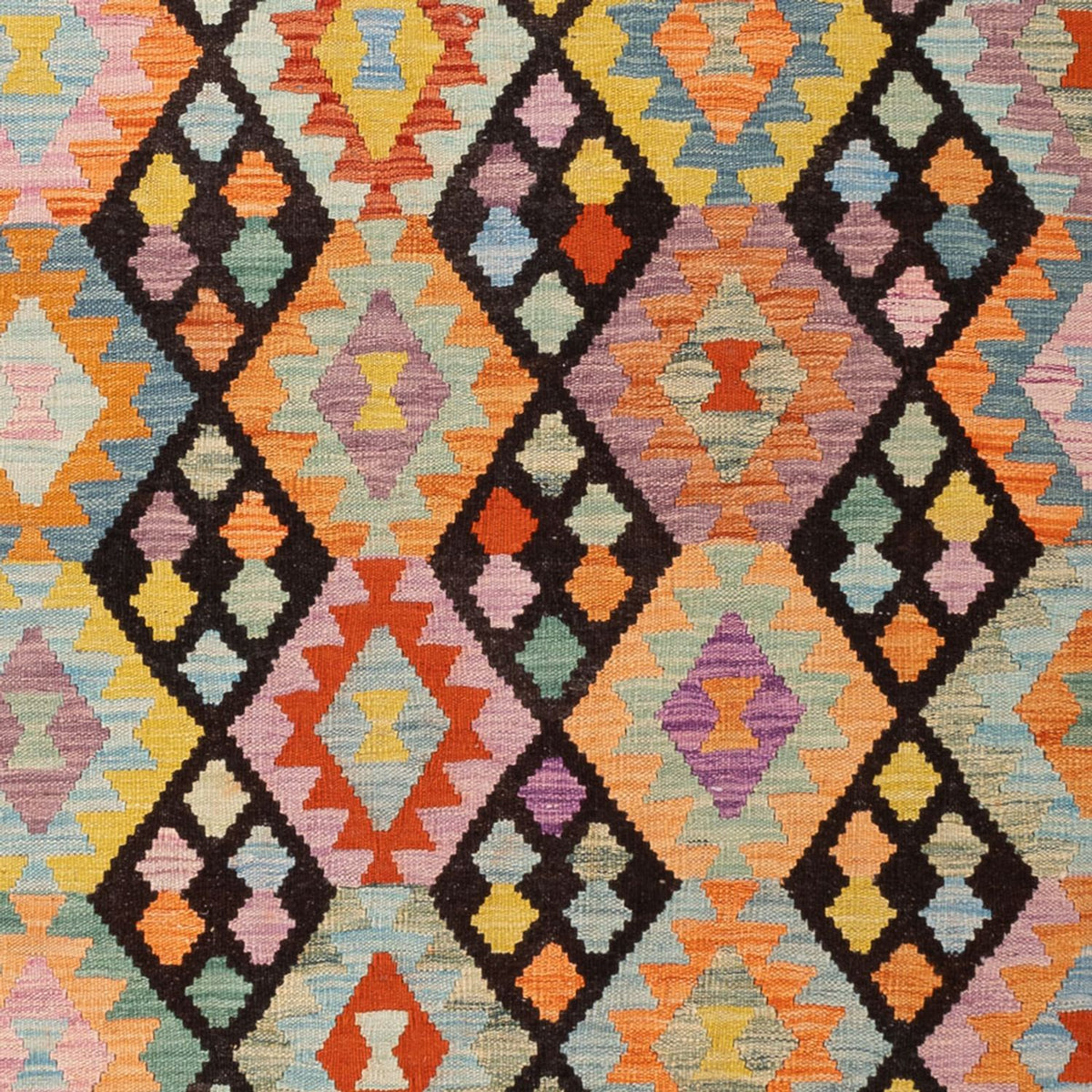 Kelim Rug - Splash - 300 x 205 cm - multicolored