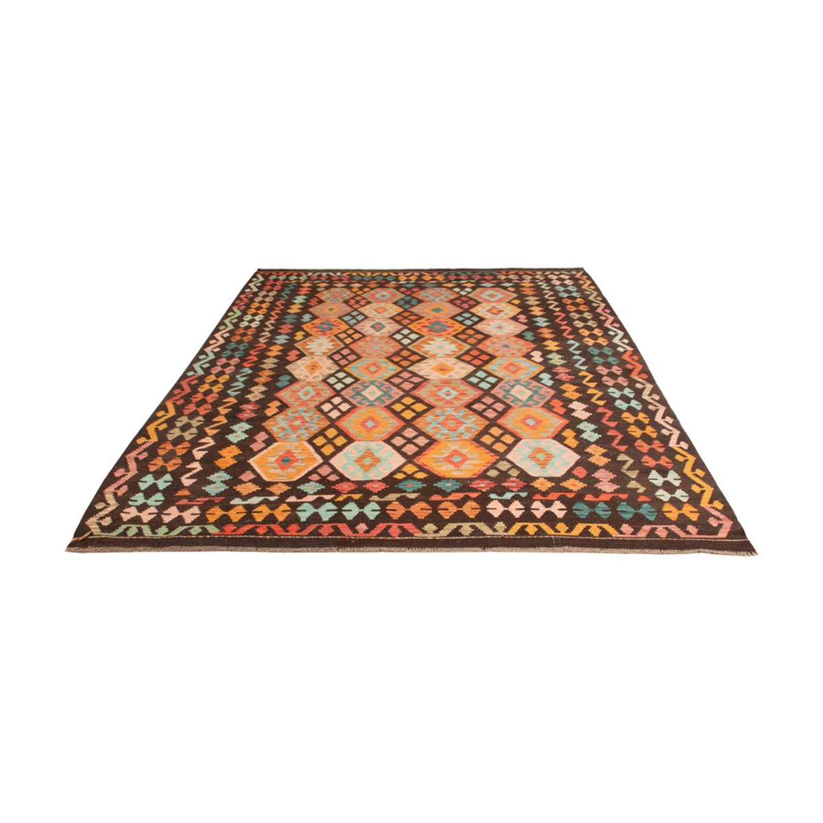 Kelim Rug - Splash - 306 x 209 cm - multicolored