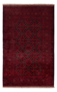 Afghan Rug - Kunduz - 201 x 128 cm - dark red