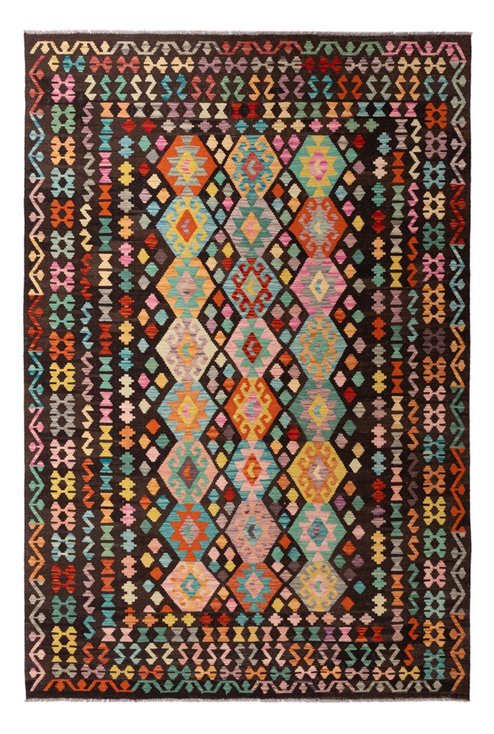 Kelim Rug - Splash - 291 x 197 cm - multicolored