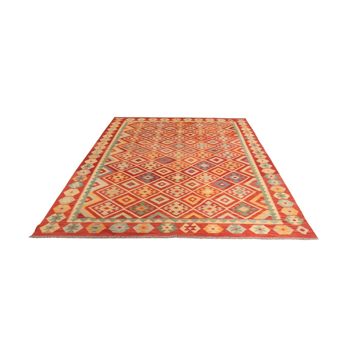 Kelim Rug - Splash - 292 x 206 cm - multicolored