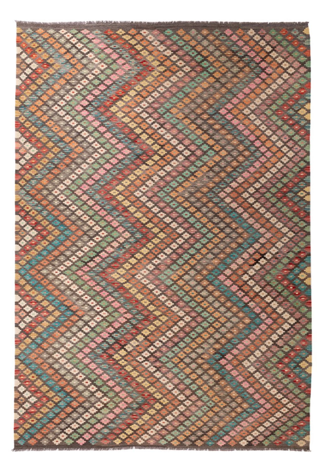 Kelim Rug - Splash - 296 x 204 cm - multicolored