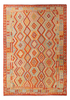 Kelim Rug - Splash - 299 x 206 cm - multicolored