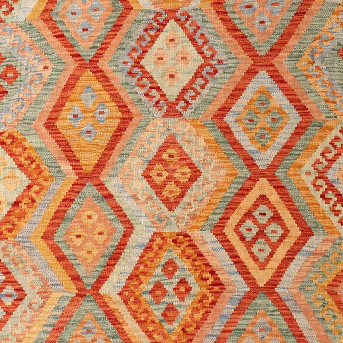 Kelim Rug - Splash - 299 x 206 cm - multicolored