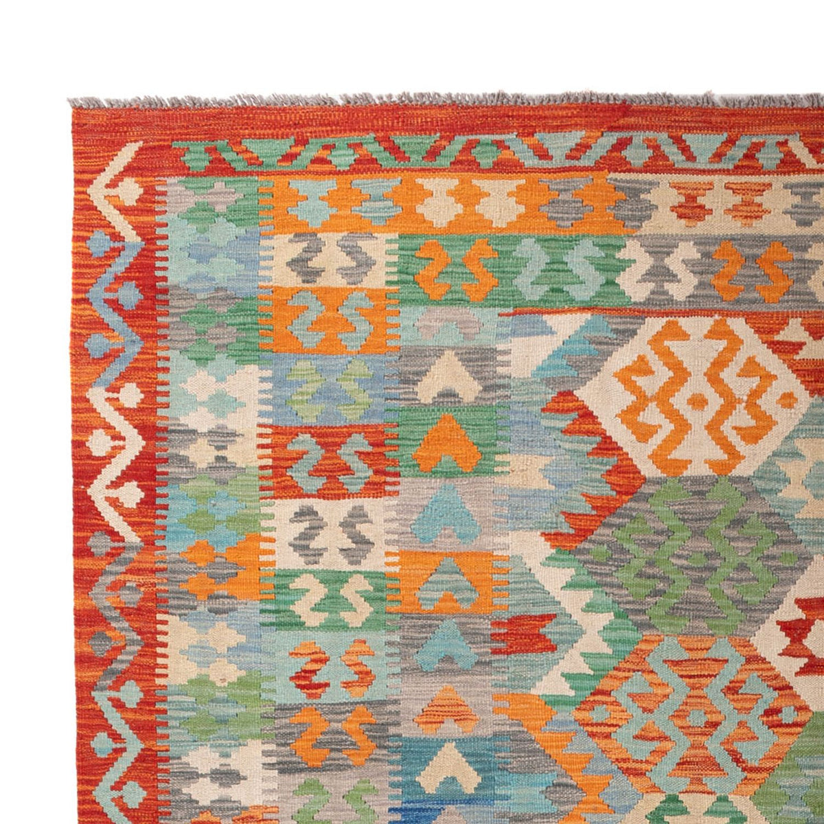 Kelim Rug - Splash - 287 x 211 cm - multicolored