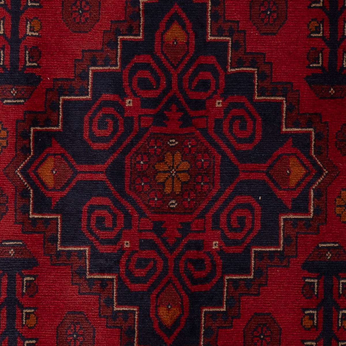 Afghan Rug - Kunduz - 197 x 127 cm - dark red