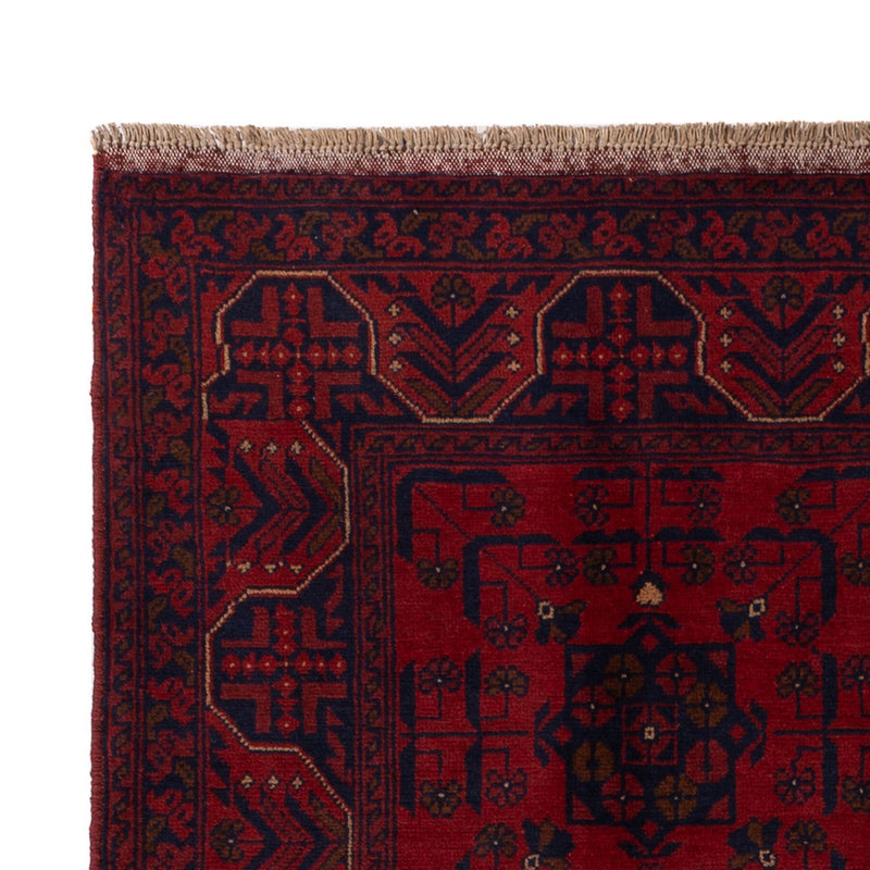 Afghan Rug - Kunduz - 199 x 132 cm - dark red