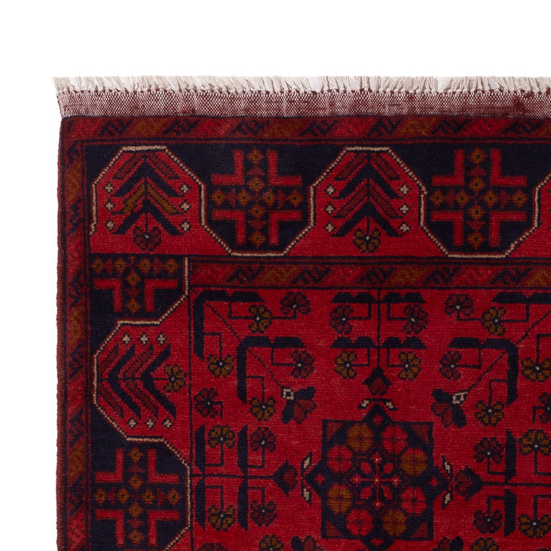 Afghan Rug - Kunduz - 196 x 130 cm - dark red